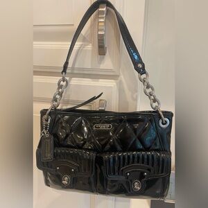 Coach Poppy Liquid Glass Patent Leather Quilted Bag G1176-18678